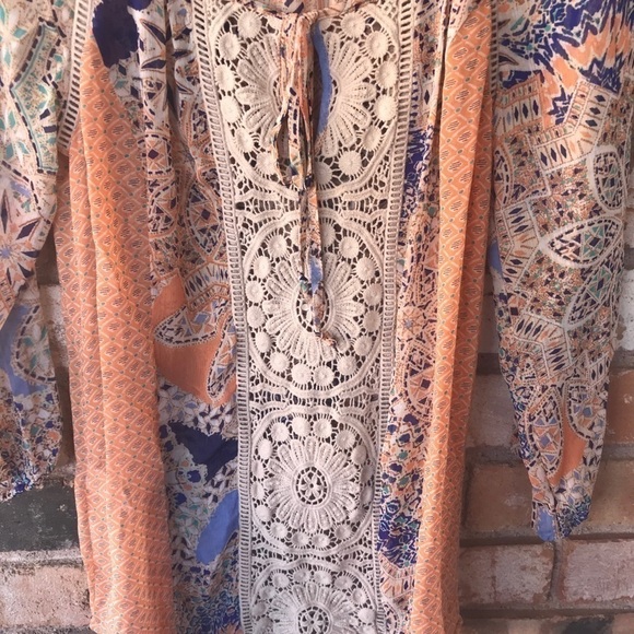 Anthropologie Meadow Rue Long Sleeve Peasant Top - Picture 5 of 8